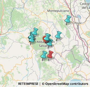 Mappa Via Martiri di Niccioleta, 53021 Abbadia San Salvatore SI, Italia (9.30167)
