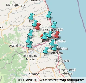 Mappa Via Piediprato, 63078 Villa San Pio X AP, Italia (9.38647)