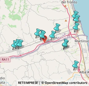 Mappa RA 11, 64010 Controguerra TE, Italia (4.08357)