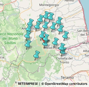 Mappa Via Euste Nardi, 63091 Venarotta AP, Italia (11.587)