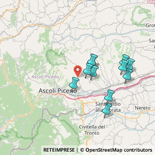 Mappa Contrada Case Rosse, 63100 Ascoli Piceno AP, Italia (7.21364)