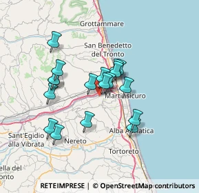 Mappa Contrada Vallecupa, 64010 San Giovanni TE, Italia (5.87389)