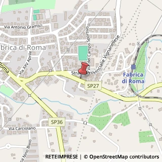 Mappa Via San Giuseppe, 1, 01034 Fabrica di Roma, Viterbo (Lazio)