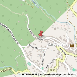 Mappa Via Fontana Vecchia, 1030, 01032 Carbognano, Viterbo (Lazio)