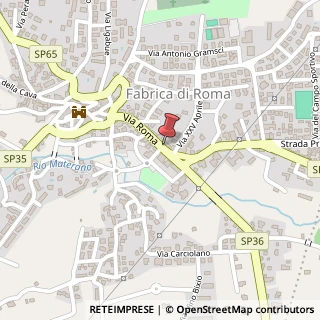 Mappa Via Roma, 59, 01034 Fabrica di Roma, Viterbo (Lazio)