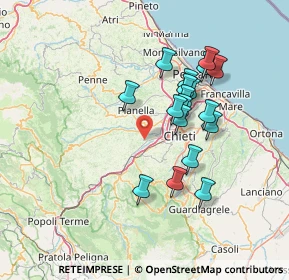 Mappa Via Guglielmo Oberdan, 65020 Rosciano PE, Italia (13.06111)