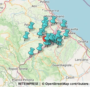 Mappa Via Guglielmo Oberdan, 65020 Rosciano PE, Italia (9.04)