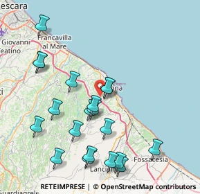 Mappa ZONA ARTIGIANALE, 66026 Ortona CH, Italia (9.1425)