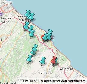 Mappa Contrada Tamarete Zona Artigianale, 66026 Ortona CH, Italia (6.51947)