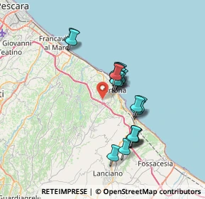 Mappa Contrada Tamarete Zona Artigianale, 66026 Ortona CH, Italia (5.8385)