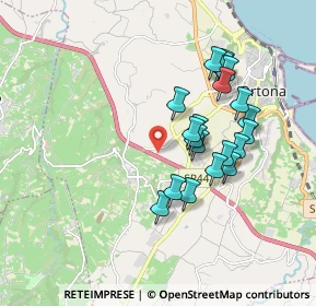 Mappa CAP, 66026 Ortona CH, Italia (1.7105)