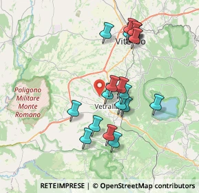 Mappa Strada Provinciale, 01019 Viterbo VT, Italia (7.36)