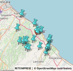 Mappa Strada Casone, 66026 Ortona CH, Italia (6.5725)