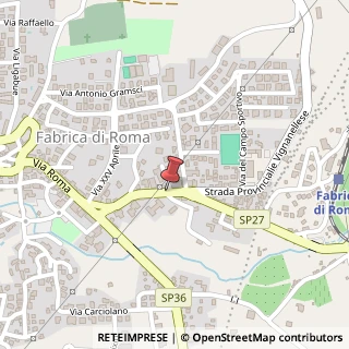 Mappa Via degli eroi 111, 01034 Fabrica di Roma, Viterbo (Lazio)