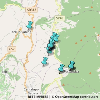 Mappa Via Guglielmo Marconi, 02041 Casperia RI, Italia (1.148)