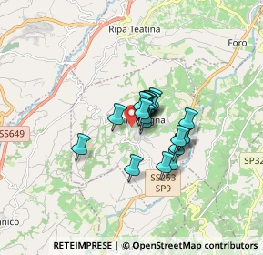 Mappa Contrada Sardía, 66010 Villamagna CH, Italia (1.0065)