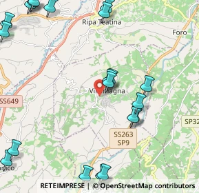 Mappa Contrada Sardía, 66010 Villamagna CH, Italia (3.072)