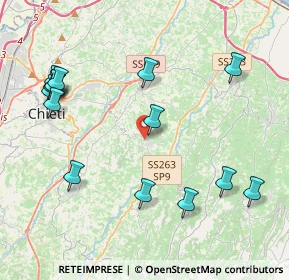 Mappa Contrada Sardía, 66010 Villamagna CH, Italia (5.05933)