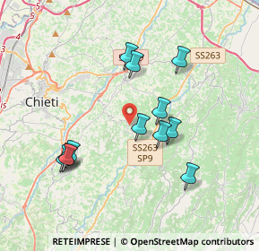 Mappa Contrada Sardía, 66010 Villamagna CH, Italia (3.69)