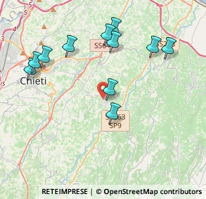 Mappa Contrada Sardía, 66010 Villamagna CH, Italia (4.35091)