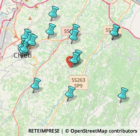 Mappa Contrada Sardía, 66010 Villamagna CH, Italia (4.73167)