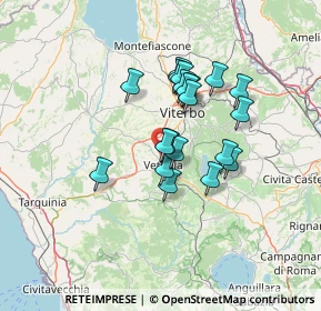 Mappa 01019 Viterbo VT, Italia (10.9825)