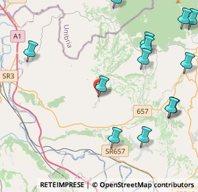 Mappa Via dei Cappuccini, 02042 Collevecchio RI, Italia (5.77615)