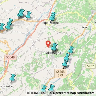 Mappa Contrada Val Martello, 66010 Villamagna CH, Italia (3.0875)