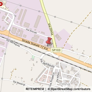 Mappa Strada Statale 17 Est - Bivio per Onna, s.n.c, 67100 L'Aquila AQ, Italia, 67100 L'Aquila, L'Aquila (Abruzzo)