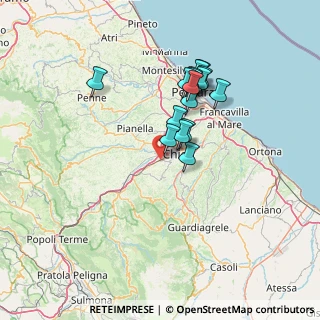 Mappa Via Paolo Bentivoglio, 66100 Chieti CH, Italia (12.33688)