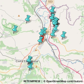 Mappa SS 3 km 58.252, 01033 Civita Castellana VT (4.308)
