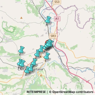 Mappa SS 3 km 58.252, 01033 Civita Castellana VT (3.452)