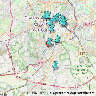 Mappa Via Vincenzo Brunacci, 00146 Roma RM, Italia (3.99385)