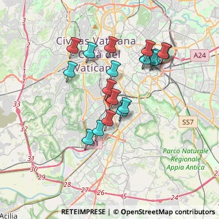 Mappa Via Vincenzo Brunacci, 00146 Roma RM, Italia (3.50947)
