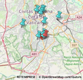 Mappa Via Vincenzo Brunacci, 00146 Roma RM, Italia (3.16636)