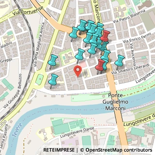 Mappa Via Vincenzo Brunacci, 00146 Roma RM, Italia (0.2435)