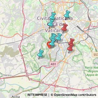 Mappa Via Carlo Oreste Zuretti, 00151 Roma RM, Italia (3.04364)
