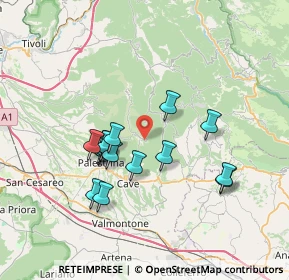 Mappa SP 59a, 00030 Capranica Prenestina RM, Italia (6.67313)