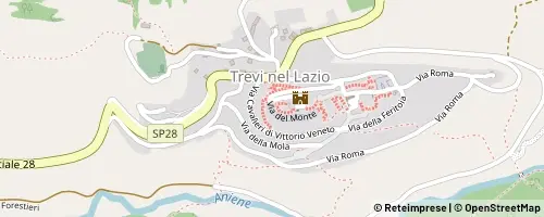 Mappa Trevi nel Lazio