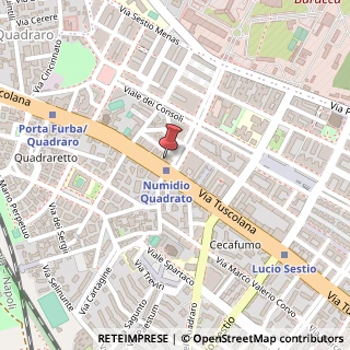 Mappa Via Tuscolana, 675, 00175 Roma, Roma (Lazio)