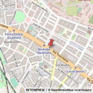 Mappa Via Tuscolana, 695, 00174 Roma, Roma (Lazio)