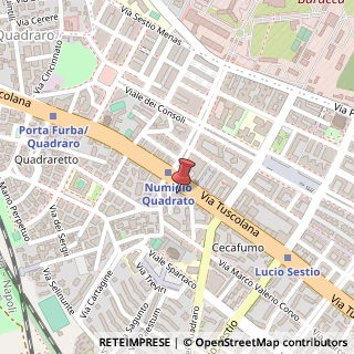 Mappa Via Tuscolana, 950, 00174 Roma, Roma (Lazio)