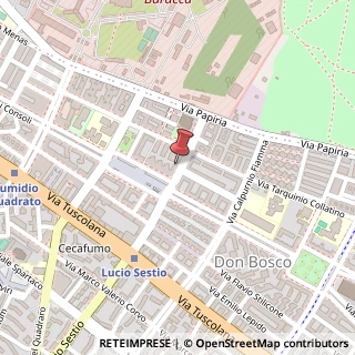 Mappa Via Ponzio Cominio, 69, 00175 Roma, Roma (Lazio)