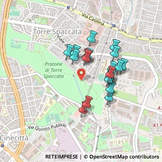 Mappa Via Roberto Fancelli, 00173 Roma RM, Italia (0.4035)