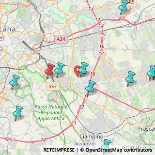 Mappa Via Roberto Fancelli, 00173 Roma RM, Italia (6.13727)
