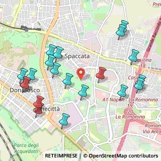 Mappa Via Roberto Fancelli, 00173 Roma RM, Italia (1.287)