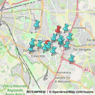Mappa Via Roberto Fancelli, 00173 Roma RM, Italia (1.41267)