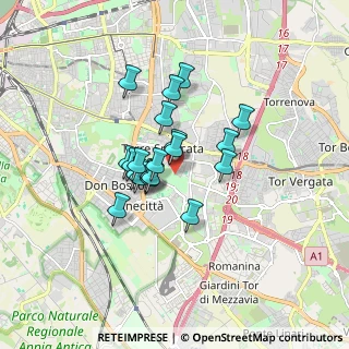 Mappa Via Roberto Fancelli, 00173 Roma RM, Italia (1.263)