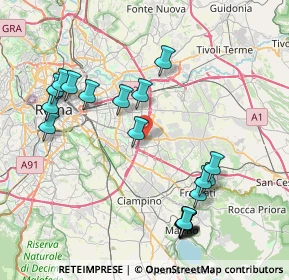 Mappa Via degli Orafi, 00133 Roma RM, Italia (9.392)
