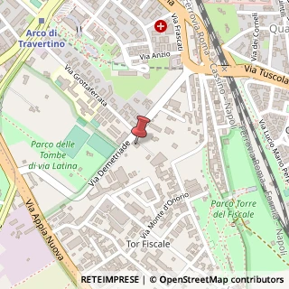 Mappa Via Demetriade, 75, 00178 Roma, Roma (Lazio)